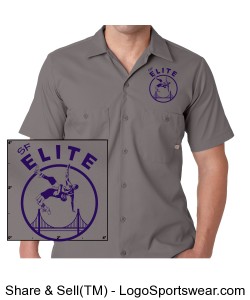 Dickies Mens Short-Sleeve Industrial Poplin Work Shirt Design Zoom